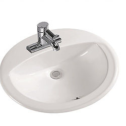 White Circle Bathroom Sink SK-25-WH-01