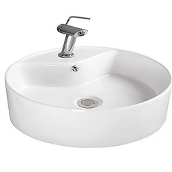 White Circle Bathroom Sink TP5919