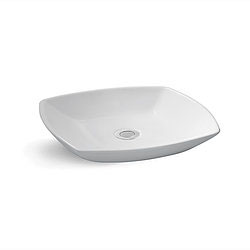 White Rectangular Bathroom Sink TP2113