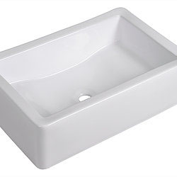 White Rectangular Bathroom Sink TP7813