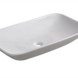 White Rectangular Bathroom Sink TPE408-01